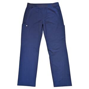 NWT Figs Men's Scrubs Technical Collection Axim Cargo Pants Navy Blue Size XL